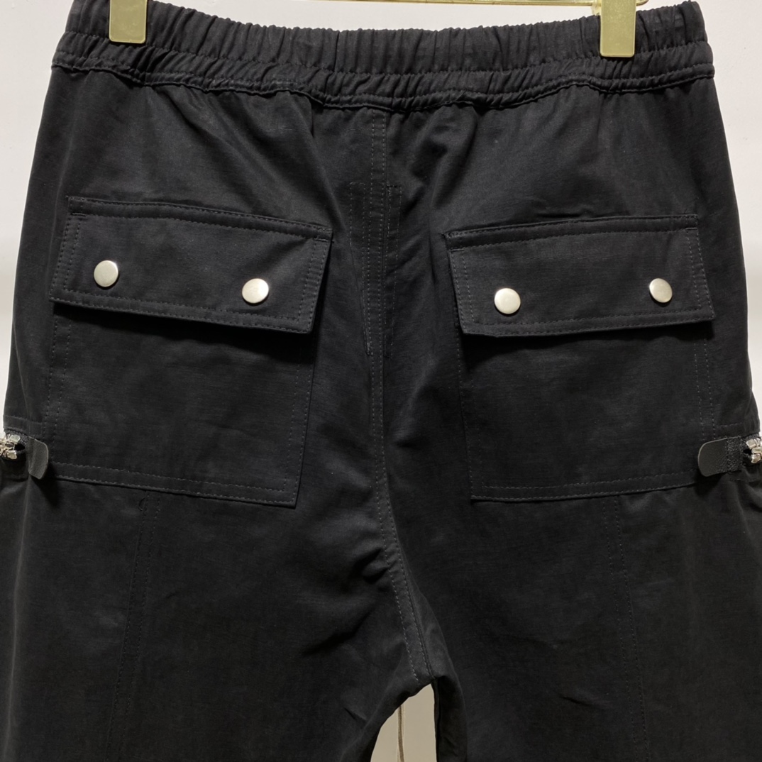 Rick Owens Black Bauhaus Cargo Pants - DopestKickz