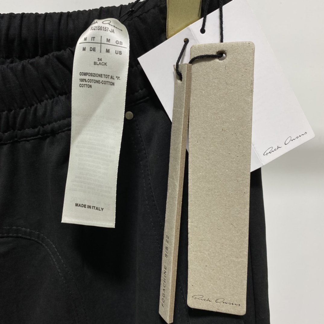 Rick Owens Black Bauhaus Cargo Pants - DopestKickz