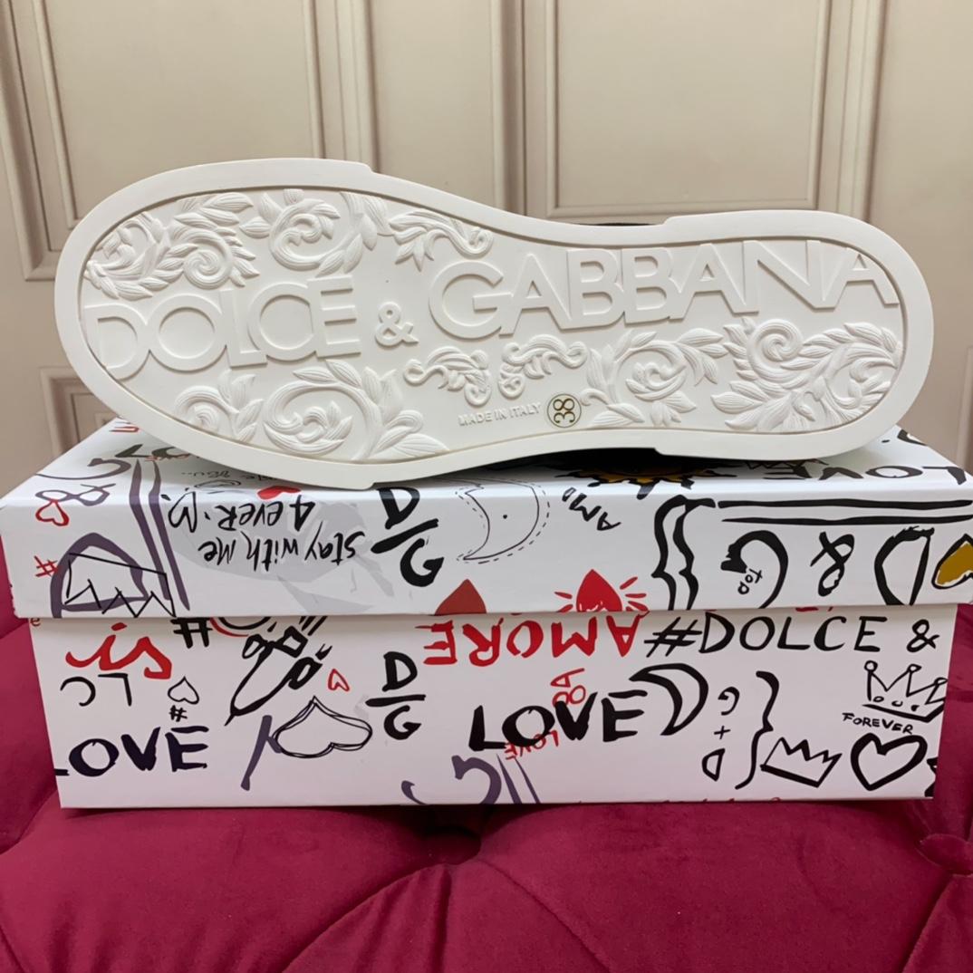 Dolce & Gabbana Fabric Portofino Sneakers - DopestKickz