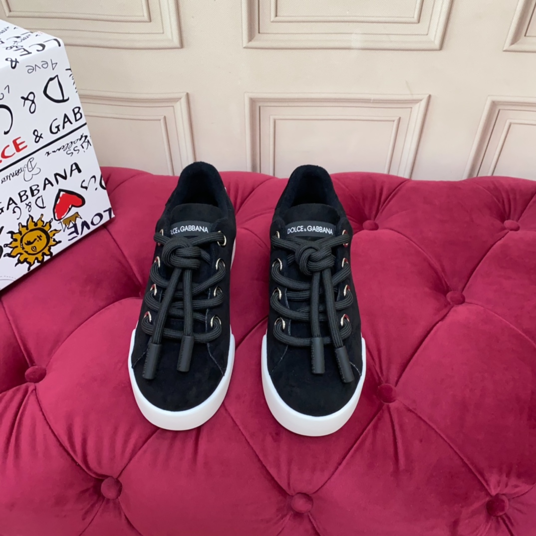 Dolce & Gabbana Fabric Portofino Sneakers - DopestKickz