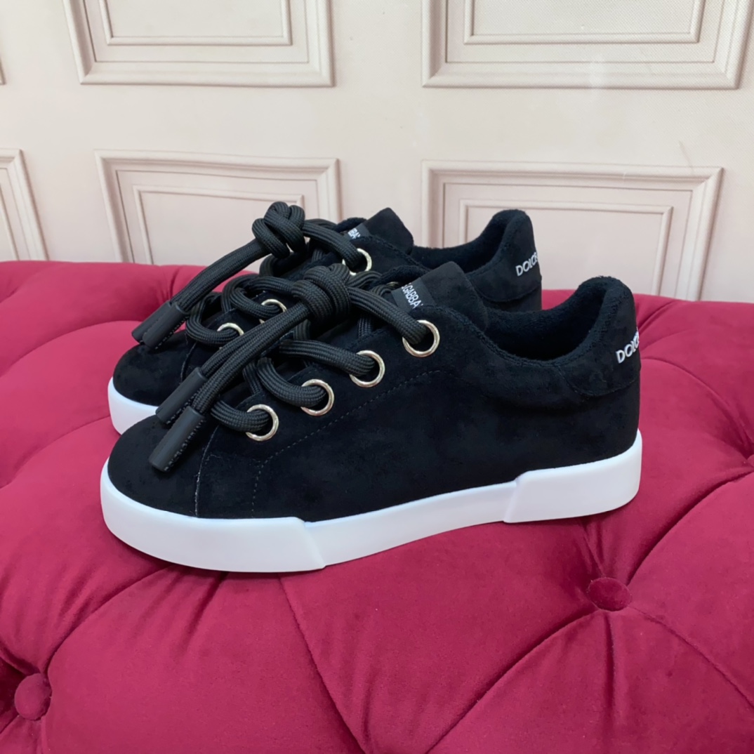 Dolce & Gabbana Fabric Portofino Sneakers - DopestKickz