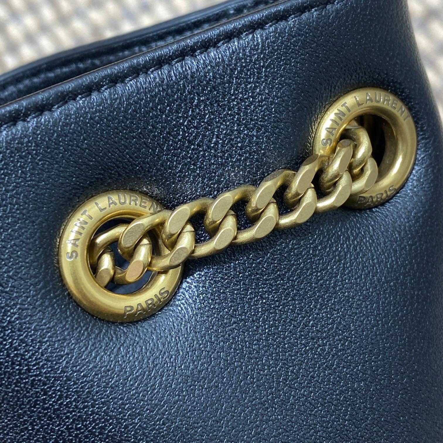 Saint Laurent Joe Mini Bucket Bag In Quilted Lambskin  - DopestKickz