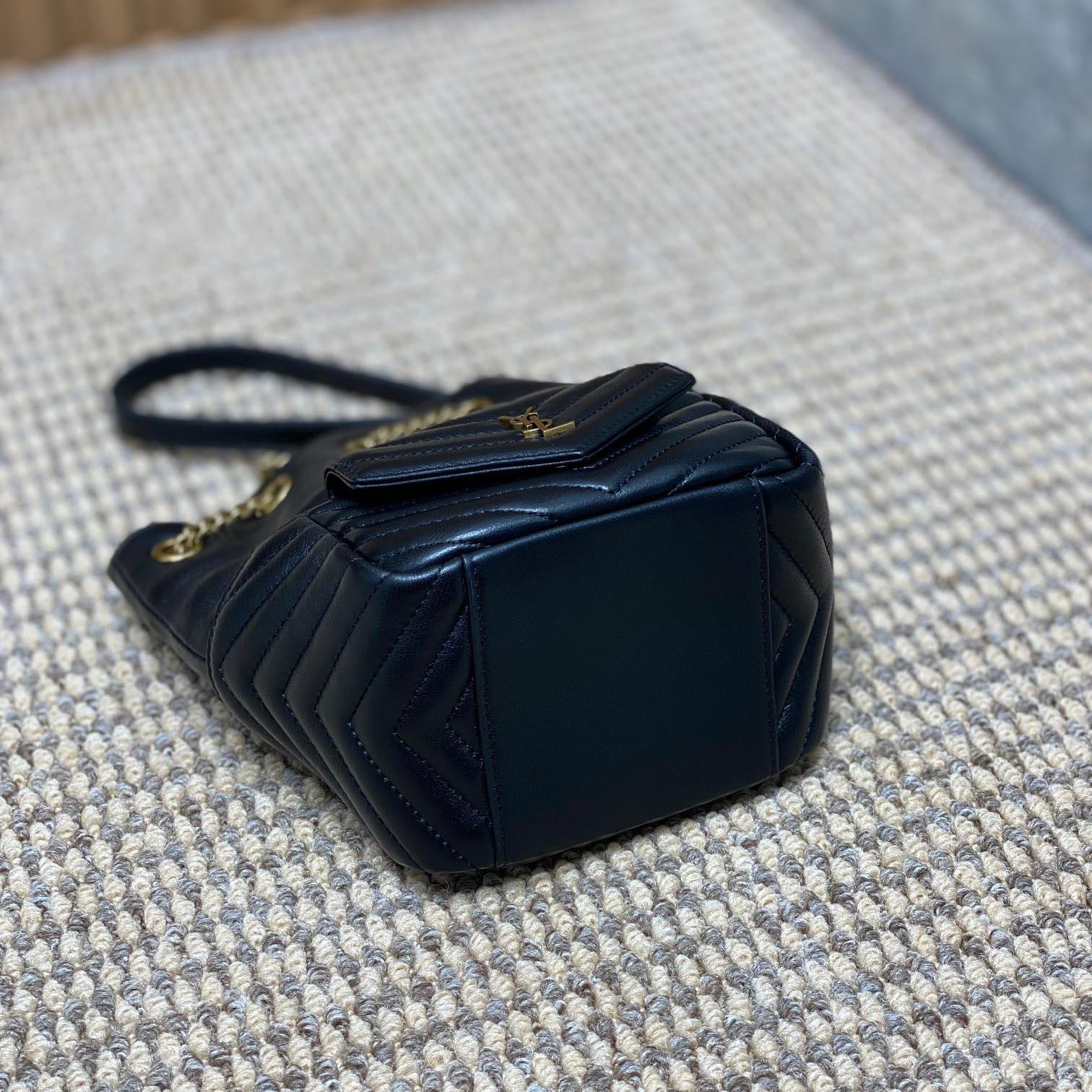 Saint Laurent Joe Mini Bucket Bag In Quilted Lambskin  - DopestKickz