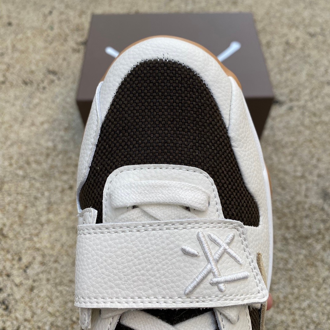 Travis Scott x Jordan Executive The Check Sneaker    fz8117-100 - DopestKickz