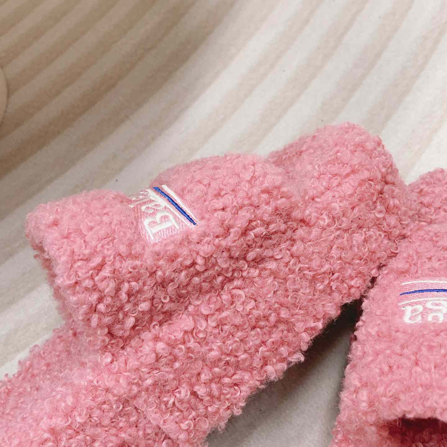 Balenciaga Furry Platform Sandal In Pink - DopestKickz