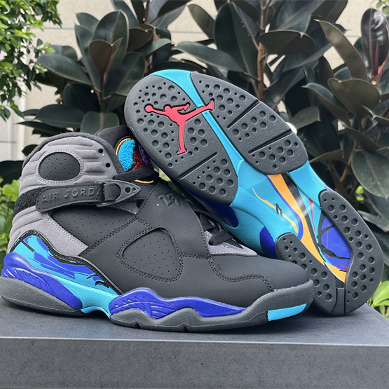 Air Jordan 8 Retro Aqua Sneakers     305381-025 - DopestKickz