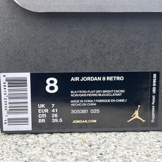 Air Jordan 8 Retro Aqua Sneakers     305381-025 - DopestKickz