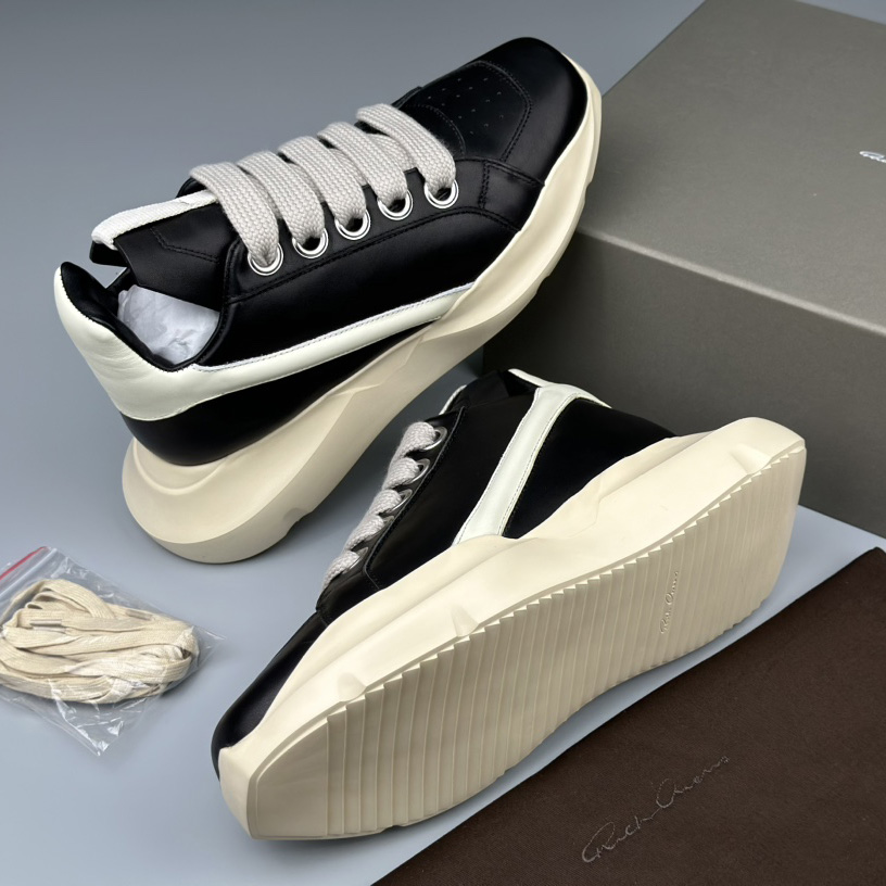 Rick Owens Geth Chunky High-top Sneakers - DopestKickz