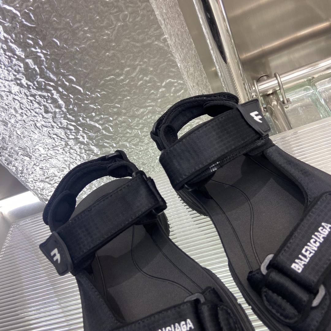 Balenciaga Tourist Sandal In Black - DopestKickz