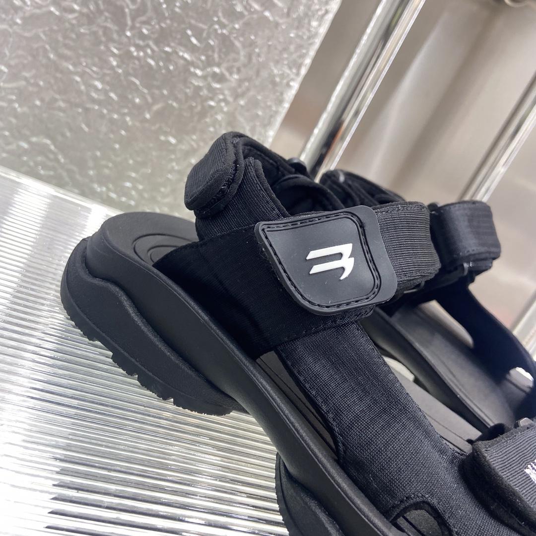 Balenciaga Tourist Sandal In Black - DopestKickz