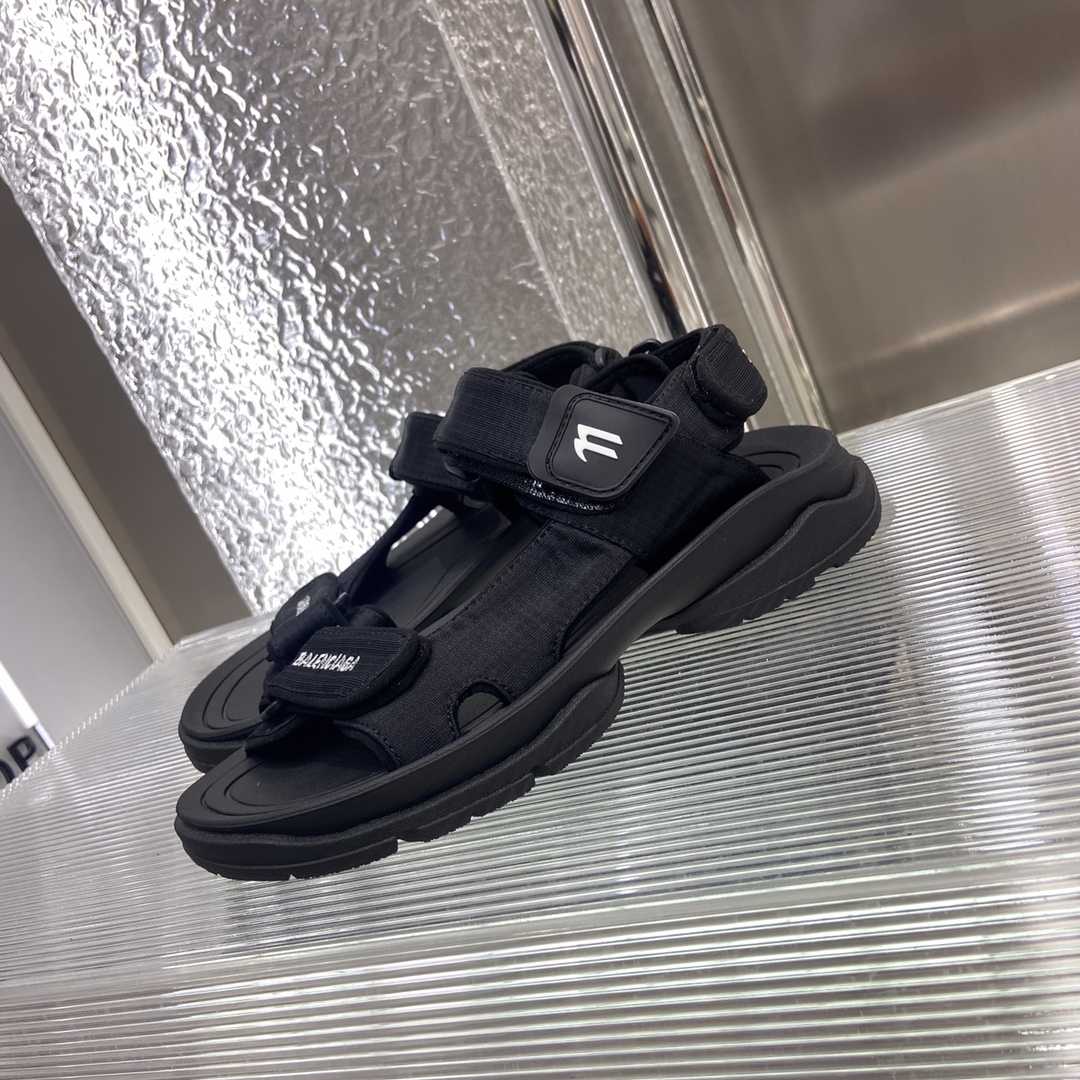 Balenciaga Tourist Sandal In Black - DopestKickz