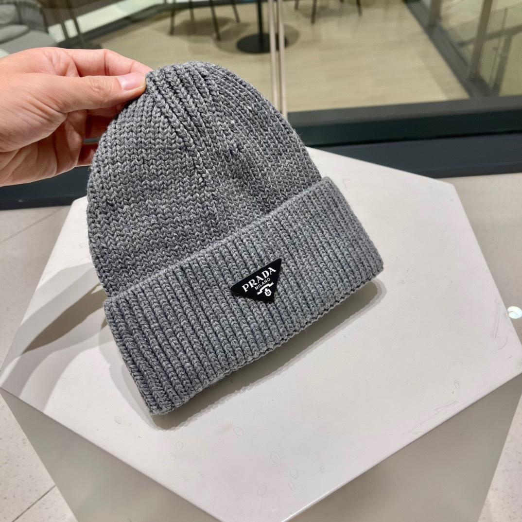Prada Wool And Cashmere Beanie - DopestKickz