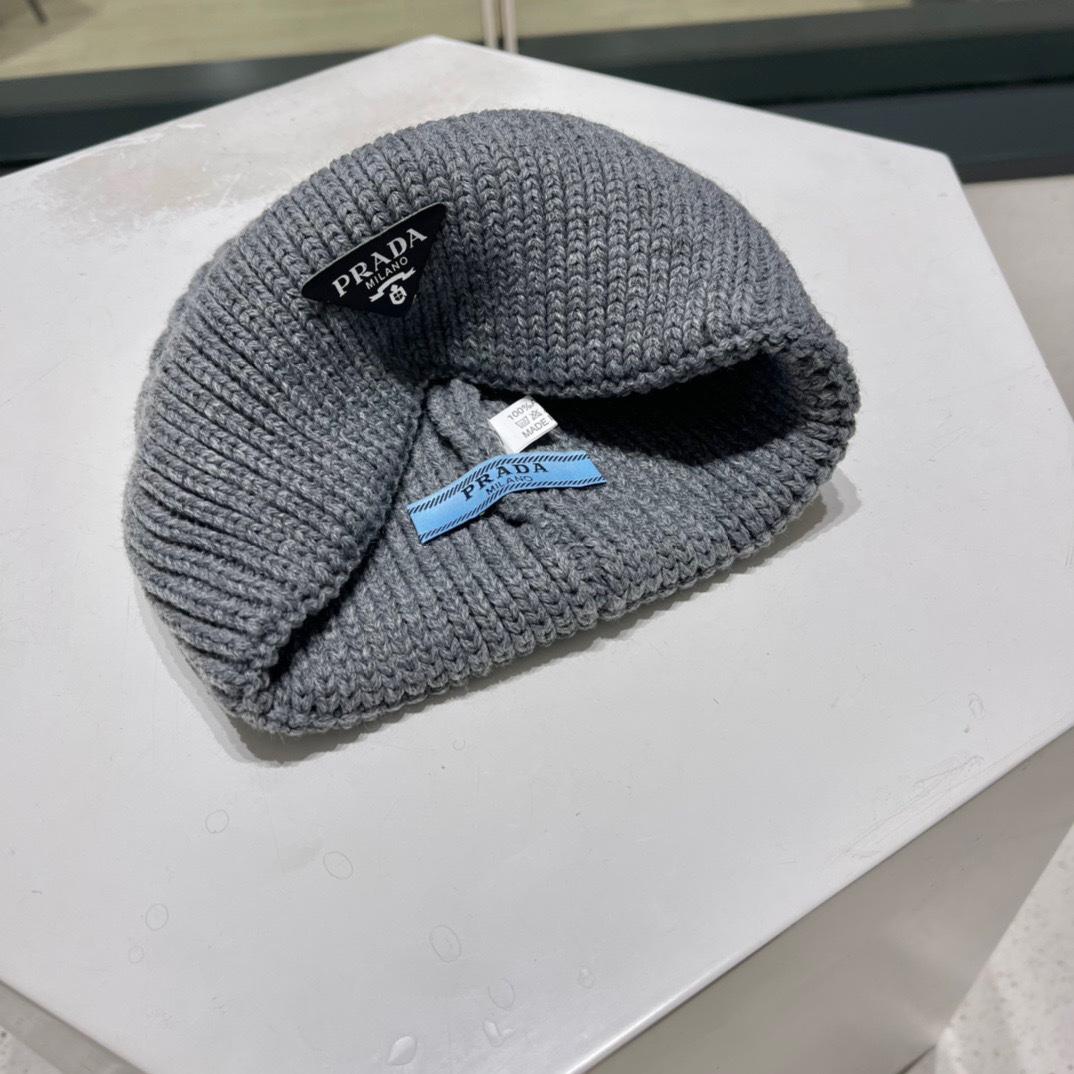 Prada Wool And Cashmere Beanie - DopestKickz