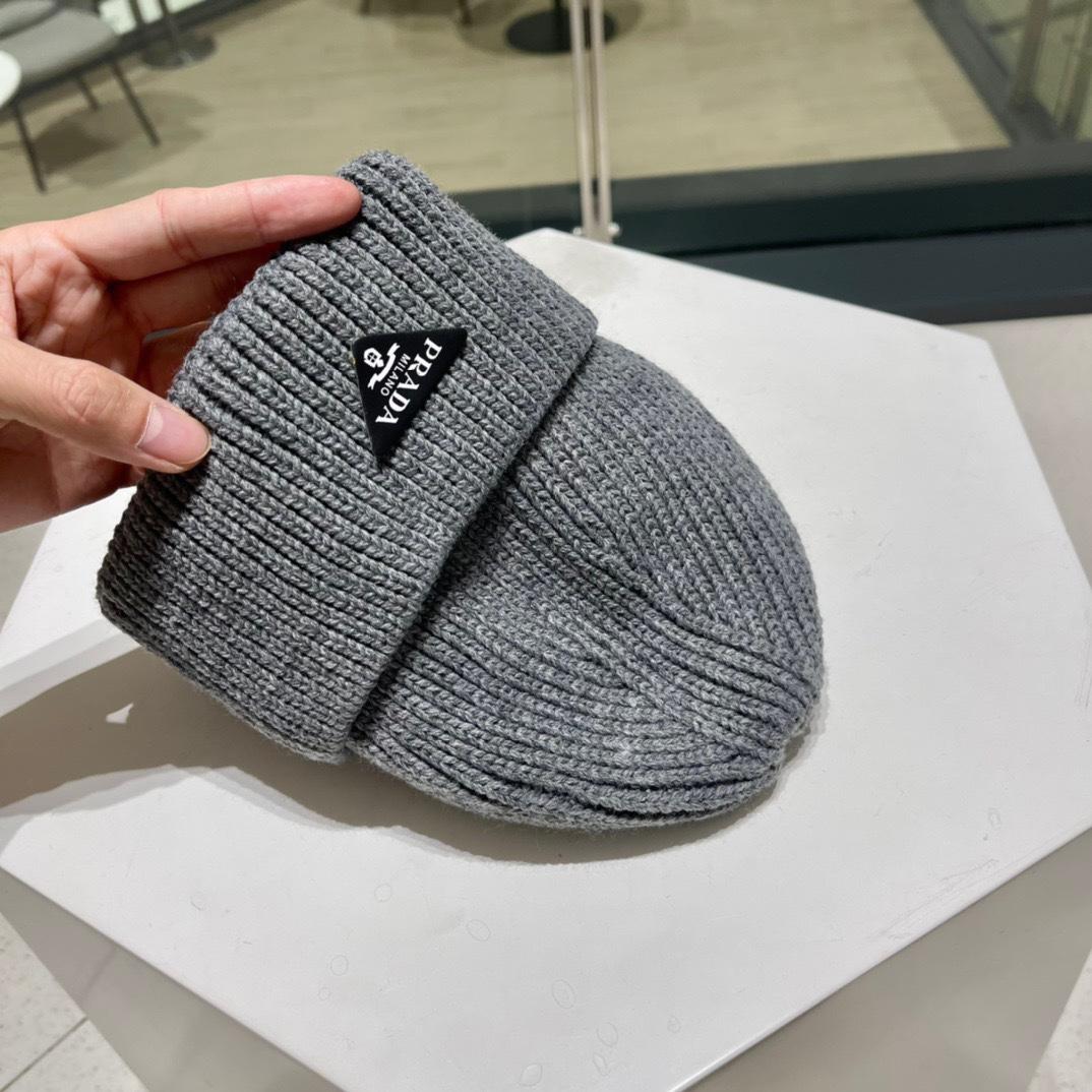 Prada Wool And Cashmere Beanie - DopestKickz