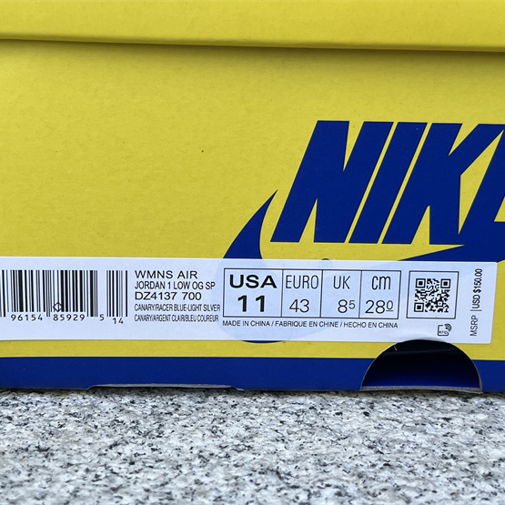 Travis Scott x Air Jordan 1 Low Canary Sneaker      DZ4137-700 - DopestKickz