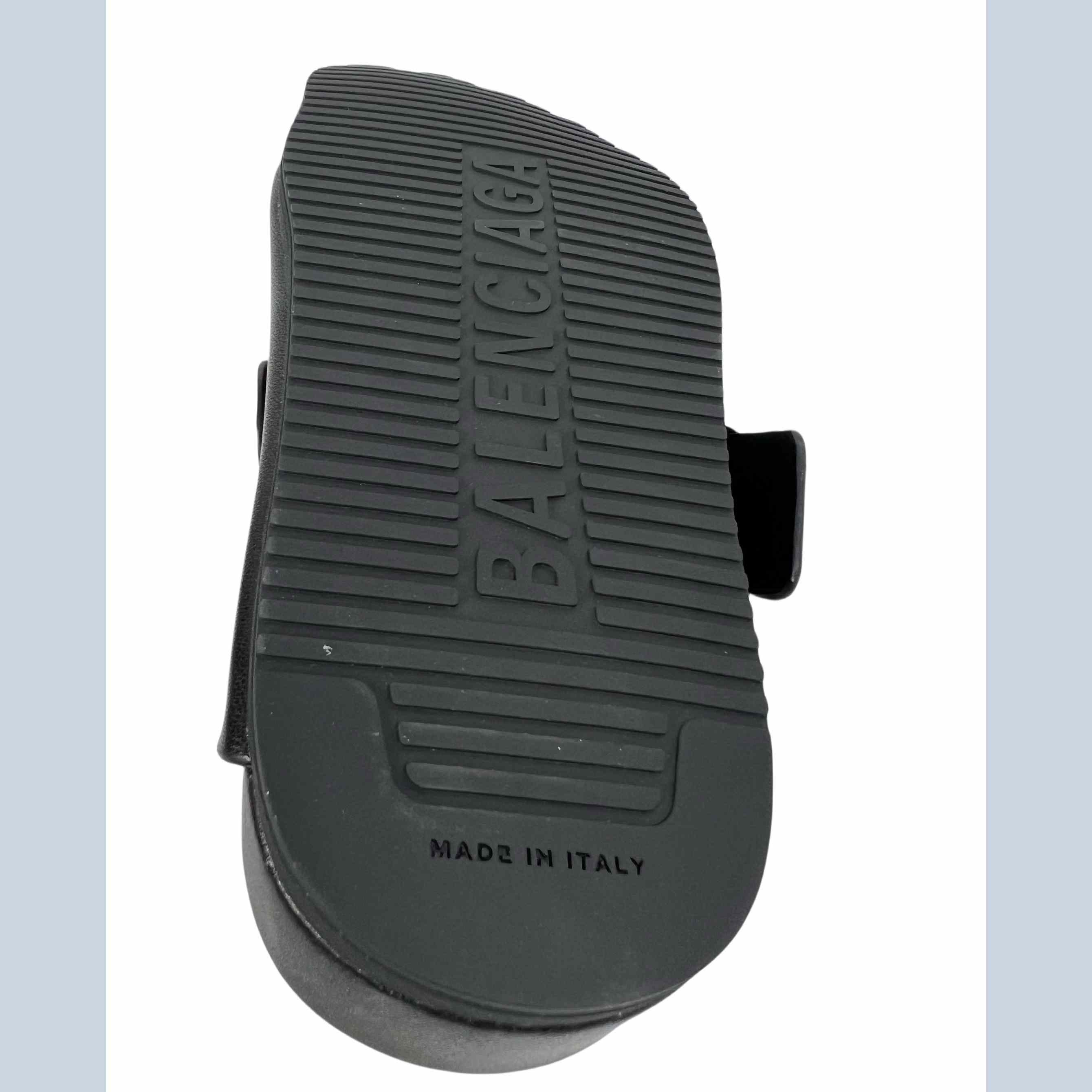 Balenciaga Sunday Mule In Black  - DopestKickz