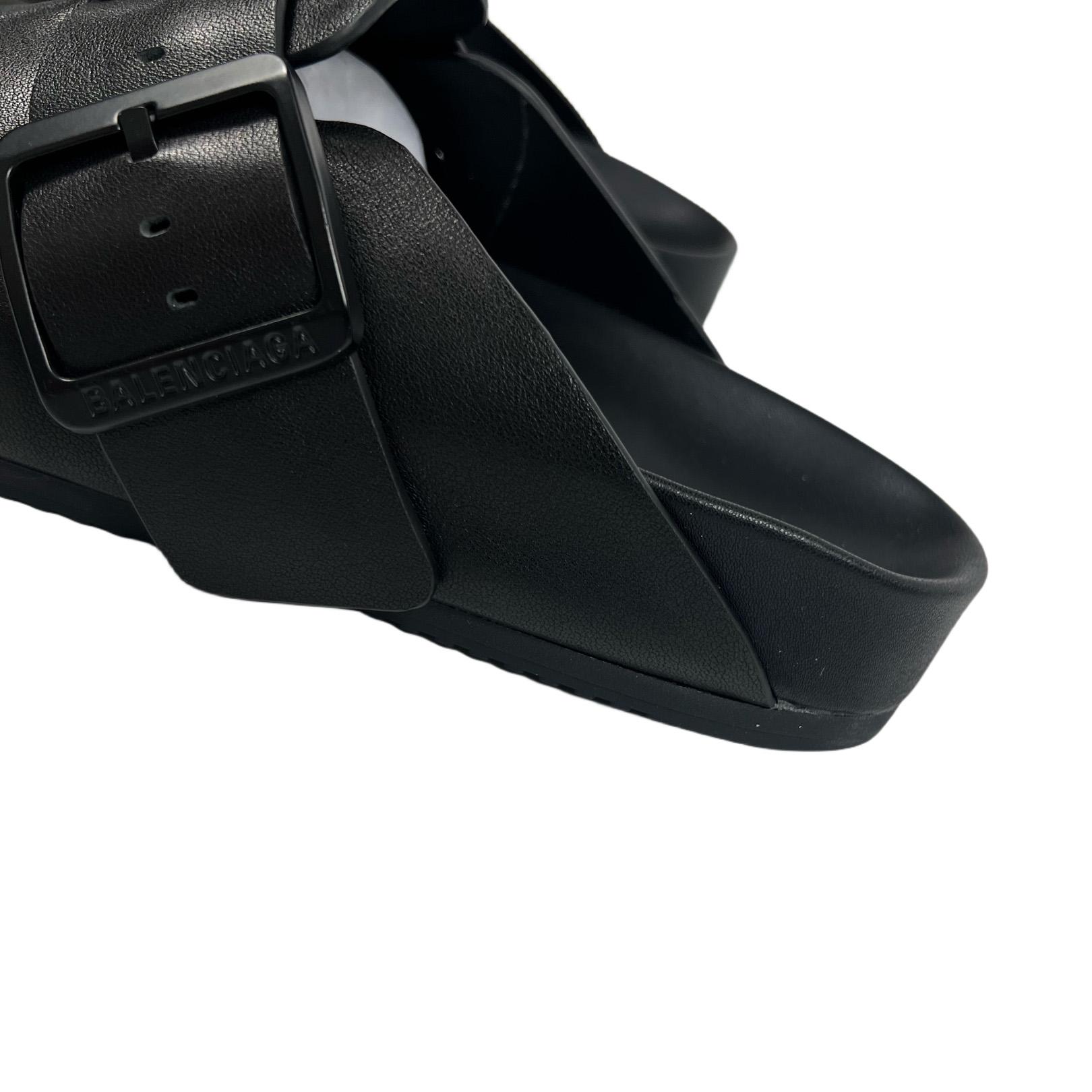 Balenciaga Sunday Mule In Black  - DopestKickz