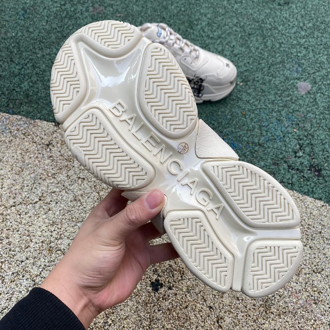 Balenciaga Triple S Sneaker In White/red/black - DopestKickz