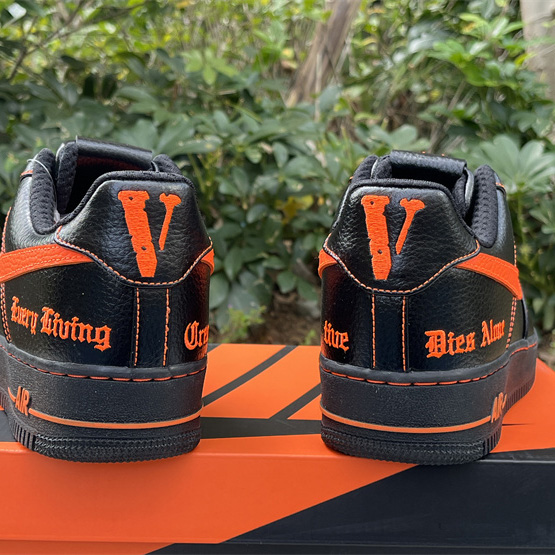 VLONE xNike Air Force 1Low orang Sneaker      AA5360-001  - DopestKickz