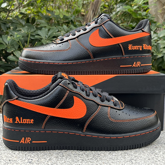 VLONE xNike Air Force 1Low orang Sneaker      AA5360-001  - DopestKickz