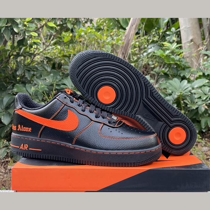 VLONE xNike Air Force 1Low orang Sneaker      AA5360-001  - DopestKickz