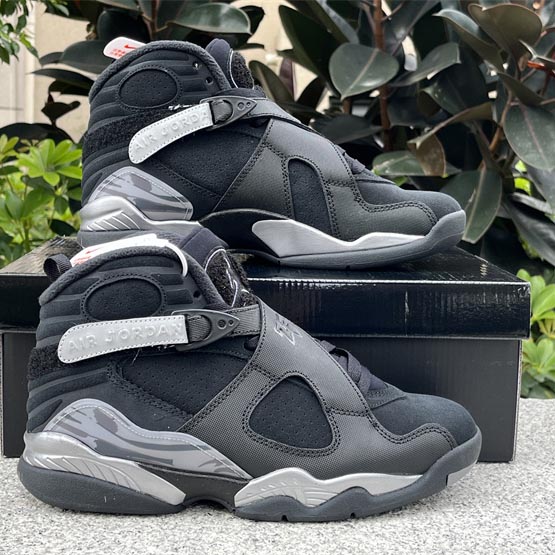 Air Jordan 8 Winterized “Gunsmoke” Sneakers      FD1334-001  - DopestKickz