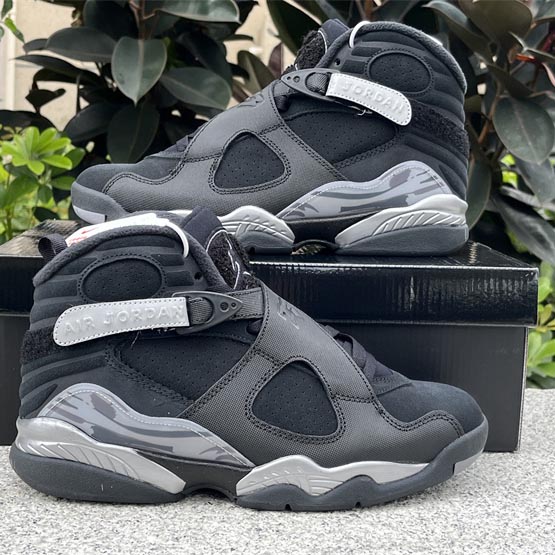 Air Jordan 8 Winterized “Gunsmoke” Sneakers      FD1334-001  - DopestKickz