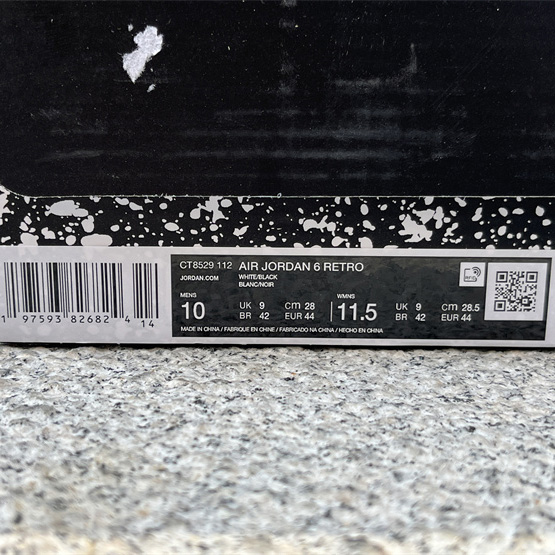 Air Jordan 6 “Reverse Oreo” Sneaker         CT8529-112 - DopestKickz