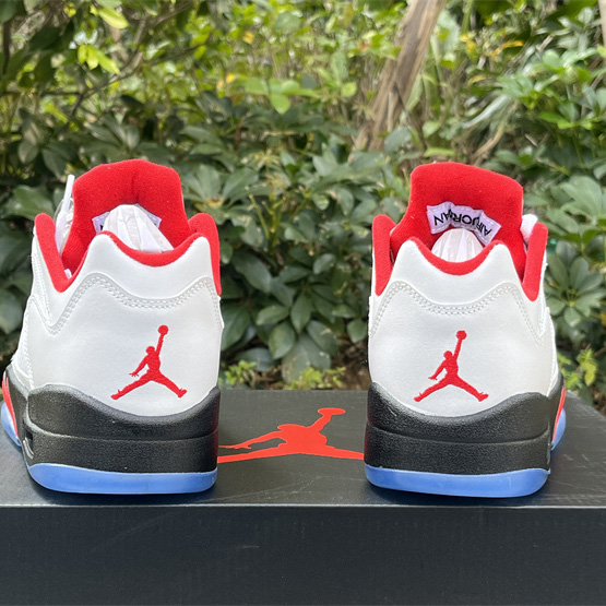 Air Jordan 5 Low “Fire Red” Sneakers    CU4523-100 - DopestKickz