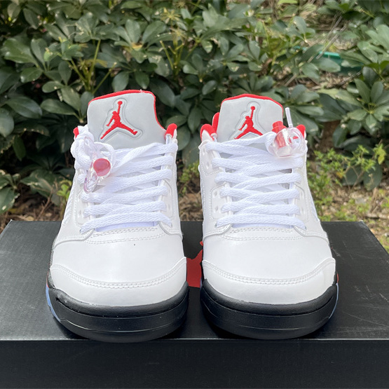 Air Jordan 5 Low “Fire Red” Sneakers    CU4523-100 - DopestKickz