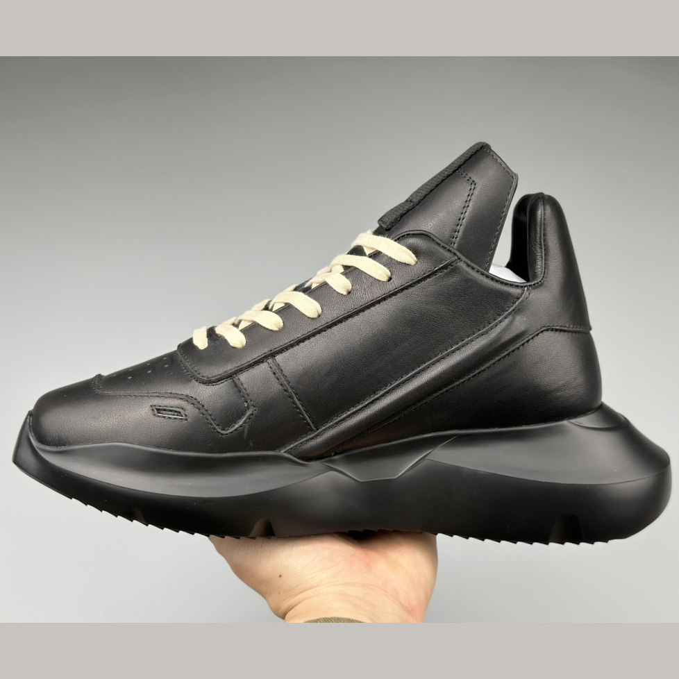 Rick Owens Geth Leather Sneakers - DopestKickz