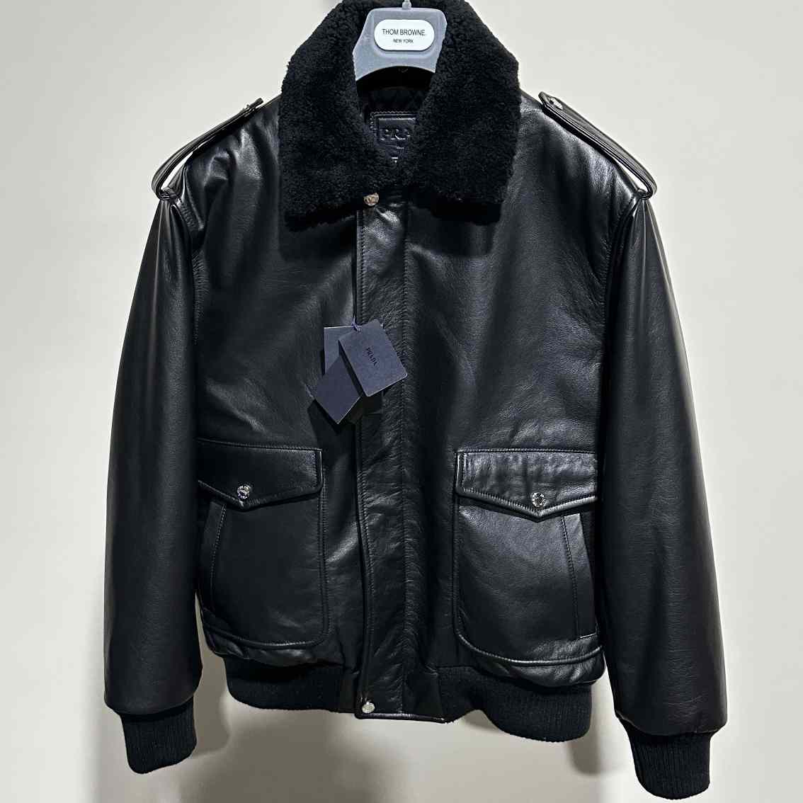 Prada Leather Jacket - DopestKickz