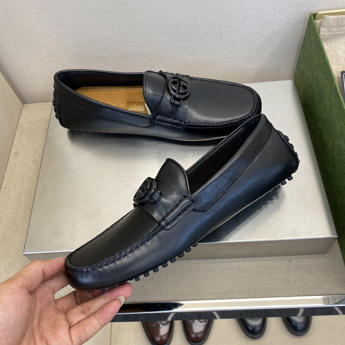 Gucci Ayrton GG Logo Driving Shoe - DopestKickz