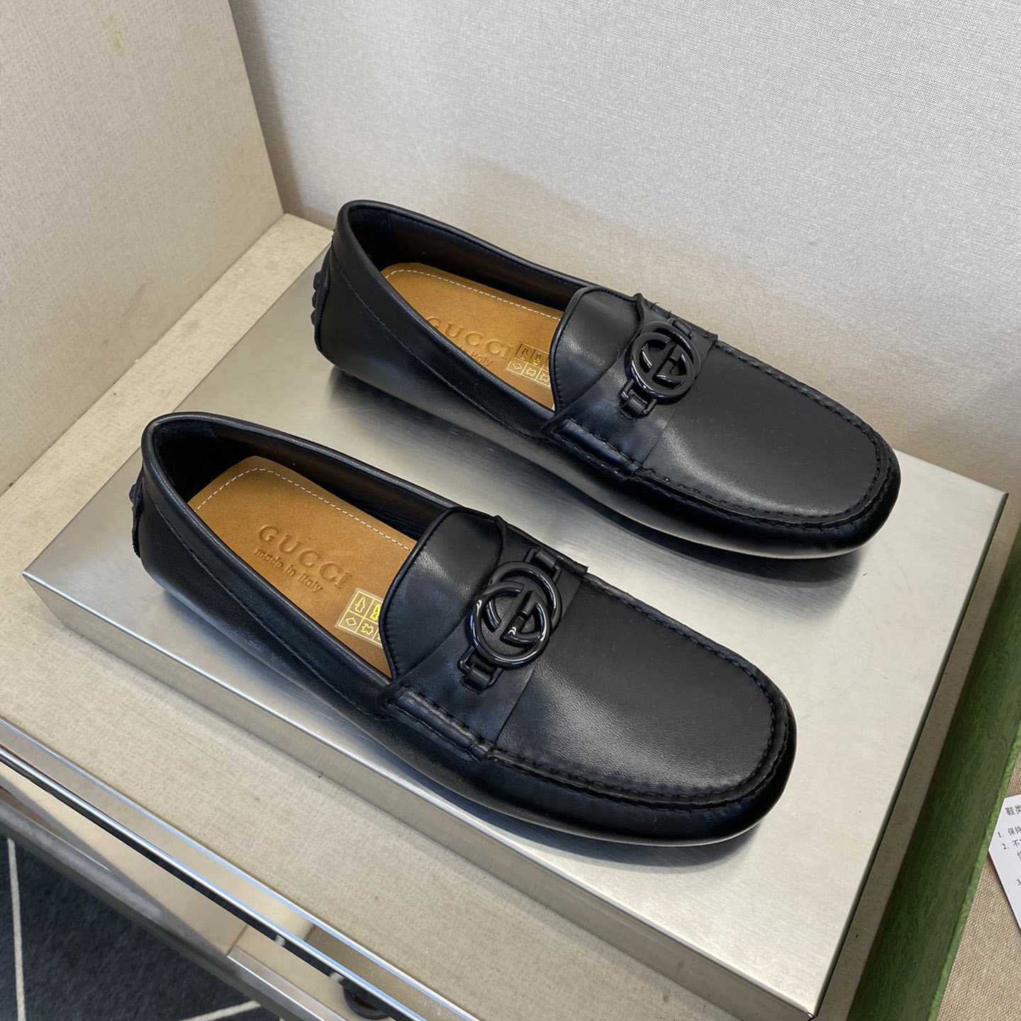 Gucci Ayrton GG Logo Driving Shoe - DopestKickz