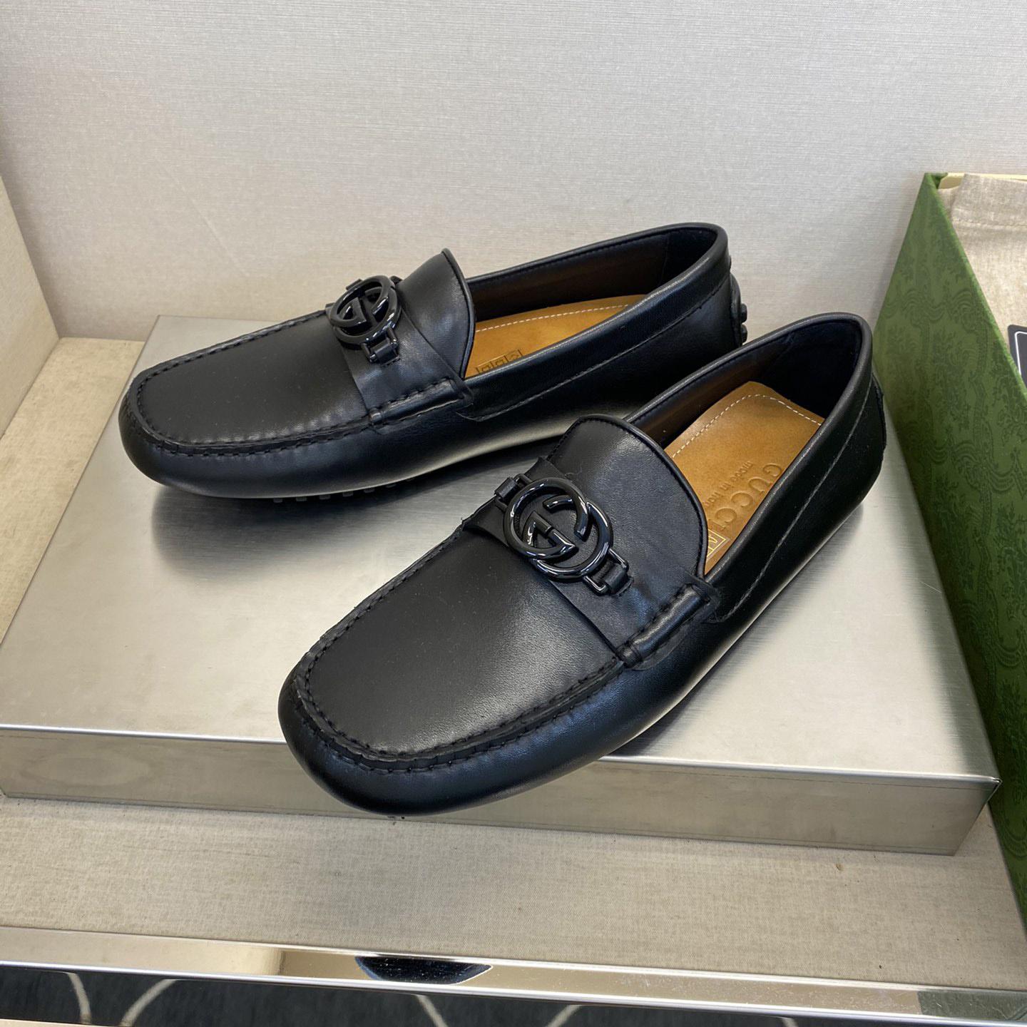 Gucci Ayrton GG Logo Driving Shoe - DopestKickz