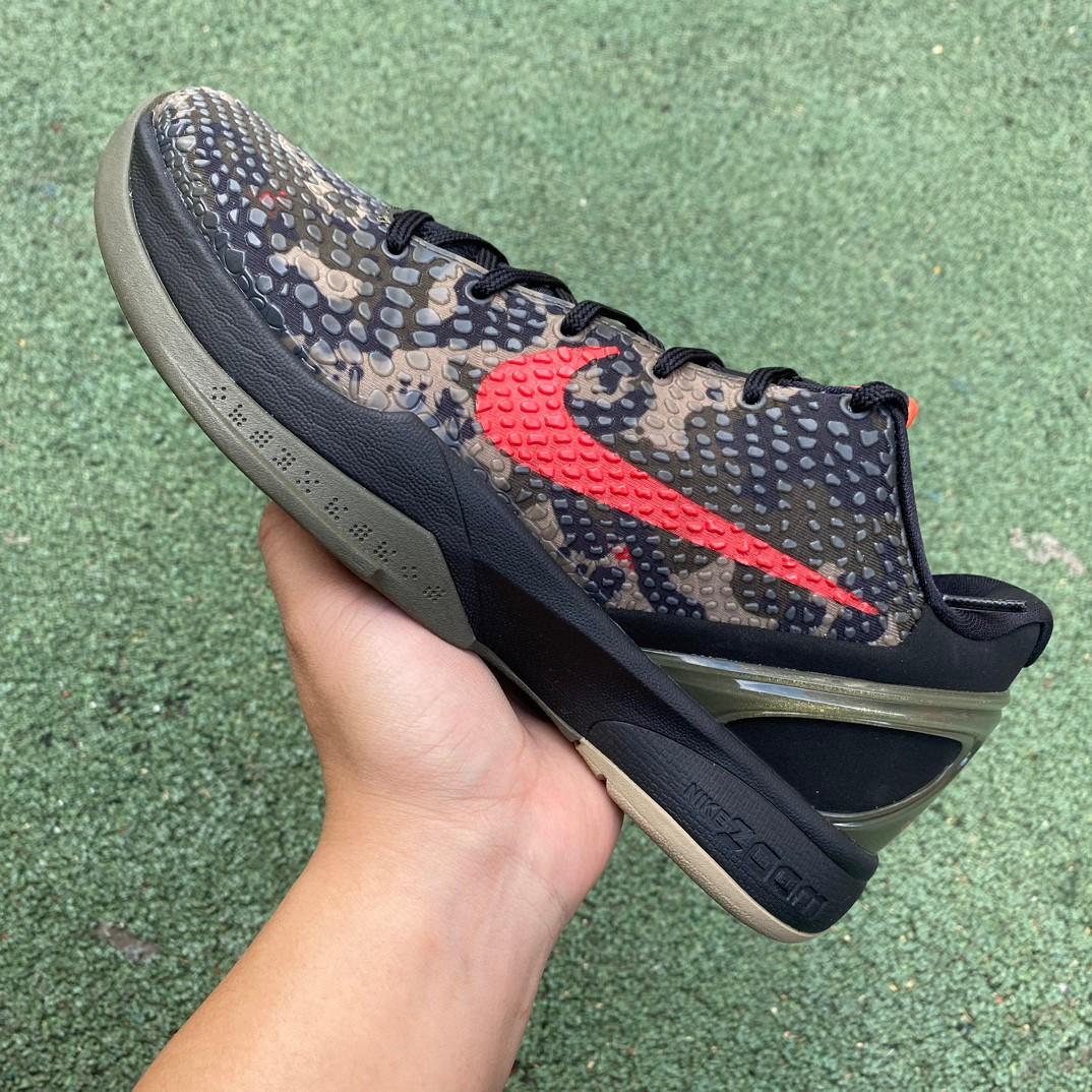Nike Zoom Kobe 6 Italian Camo Crimson Black Sneakers      - DopestKickz