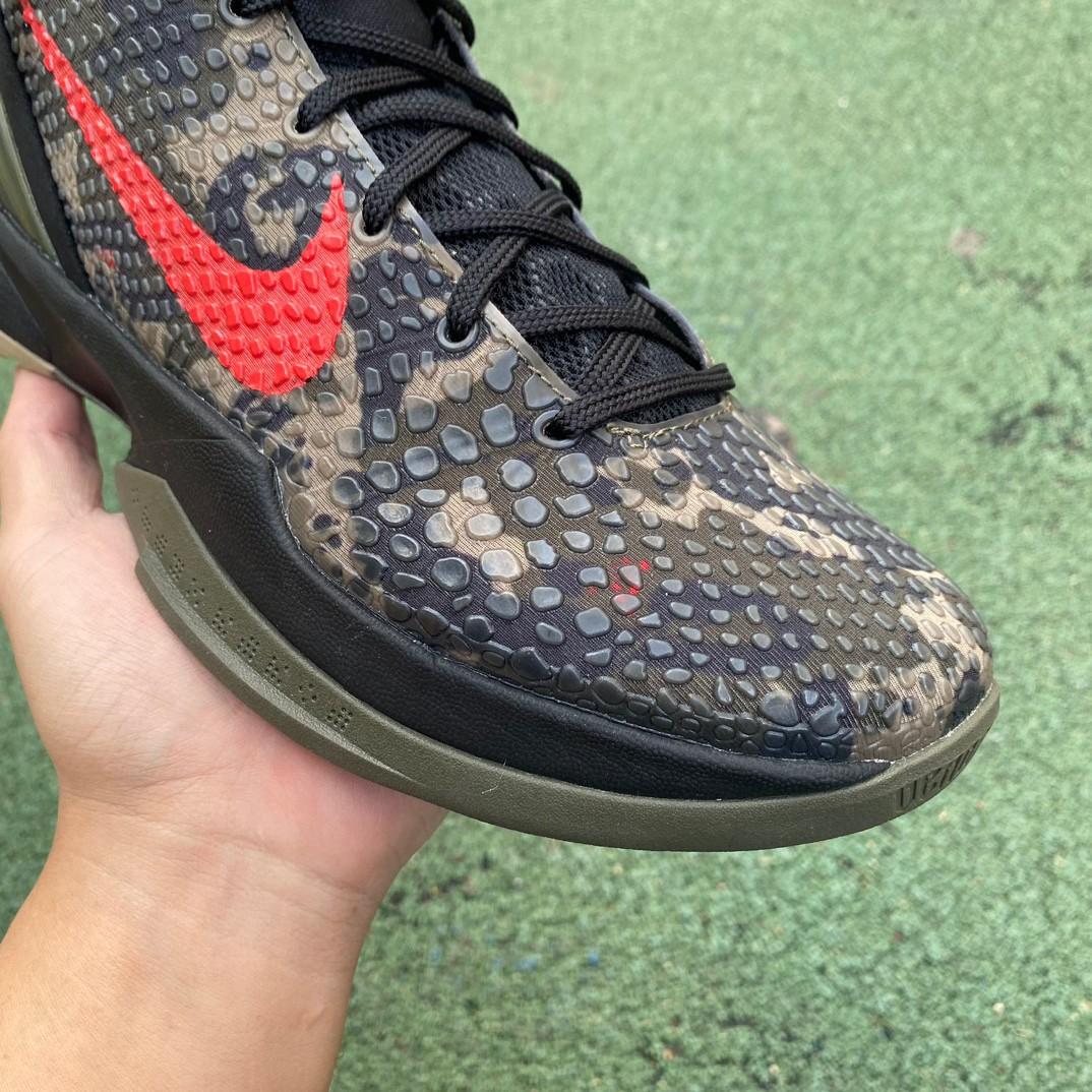 Nike Zoom Kobe 6 Italian Camo Crimson Black Sneakers      - DopestKickz