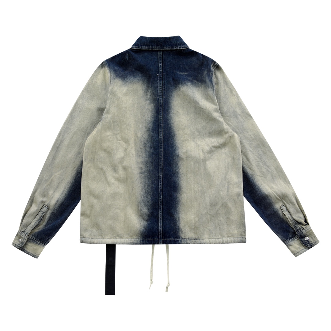 Rick Owens Drkshdw Faded Denim Jacket - DopestKickz