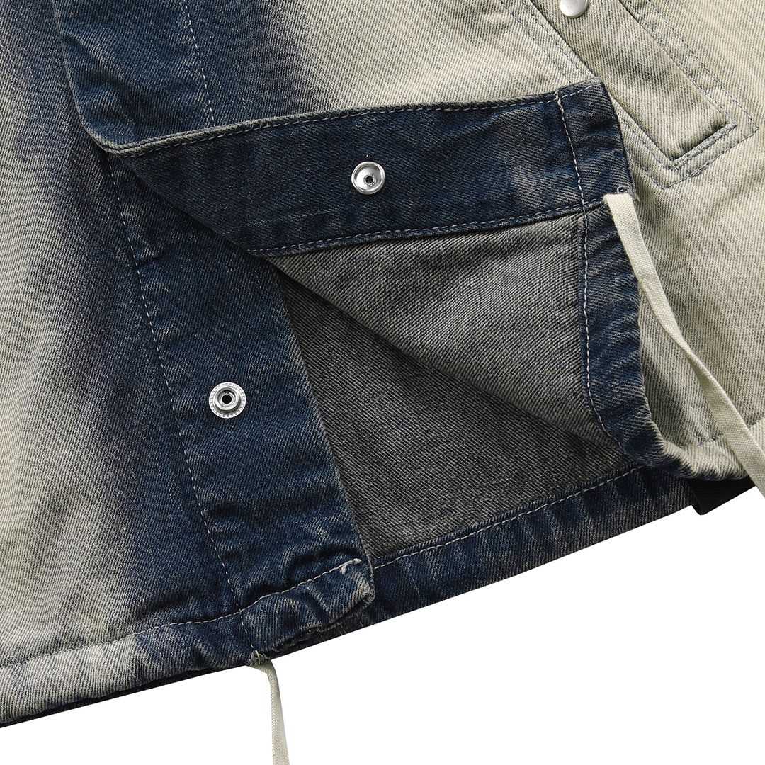 Rick Owens Drkshdw Faded Denim Jacket - DopestKickz