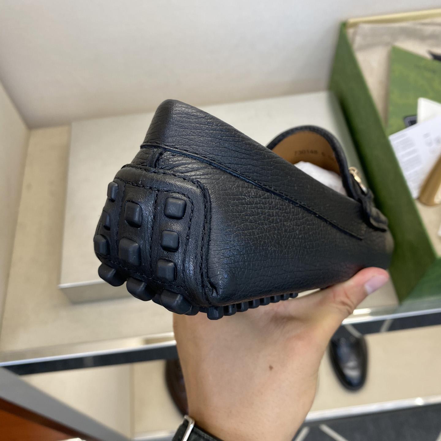 Gucci Leather Driver With Horsebit - DopestKickz