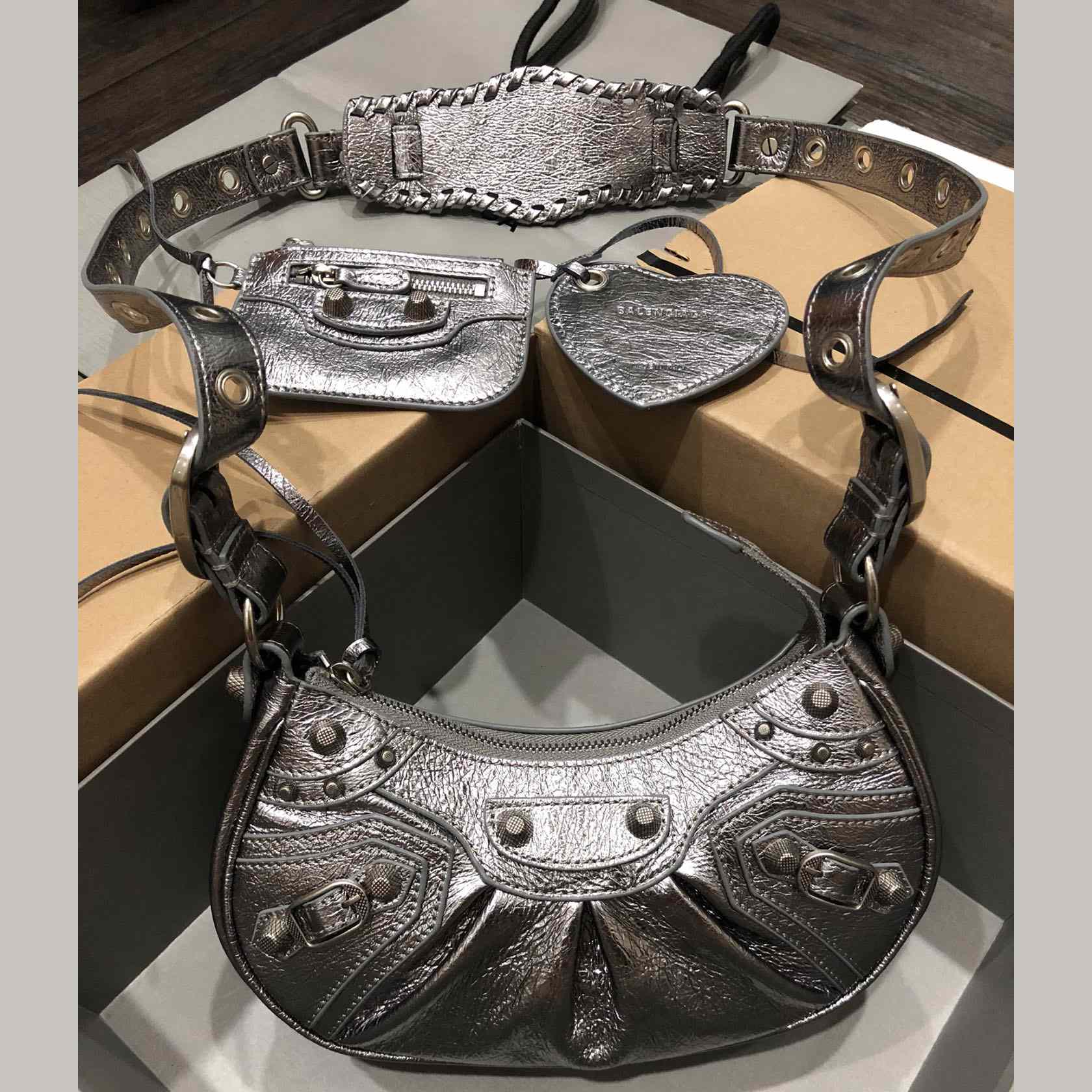 Balenciaga Le Cagole Mini Shoulder Bag (26-16-6.5cm) - DopestKickz