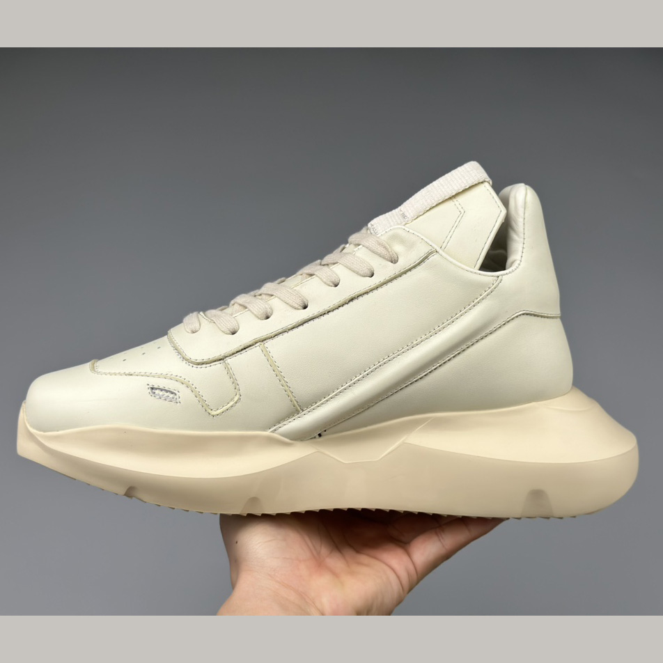 Rick Owens Geth Leather Sneakers - DopestKickz