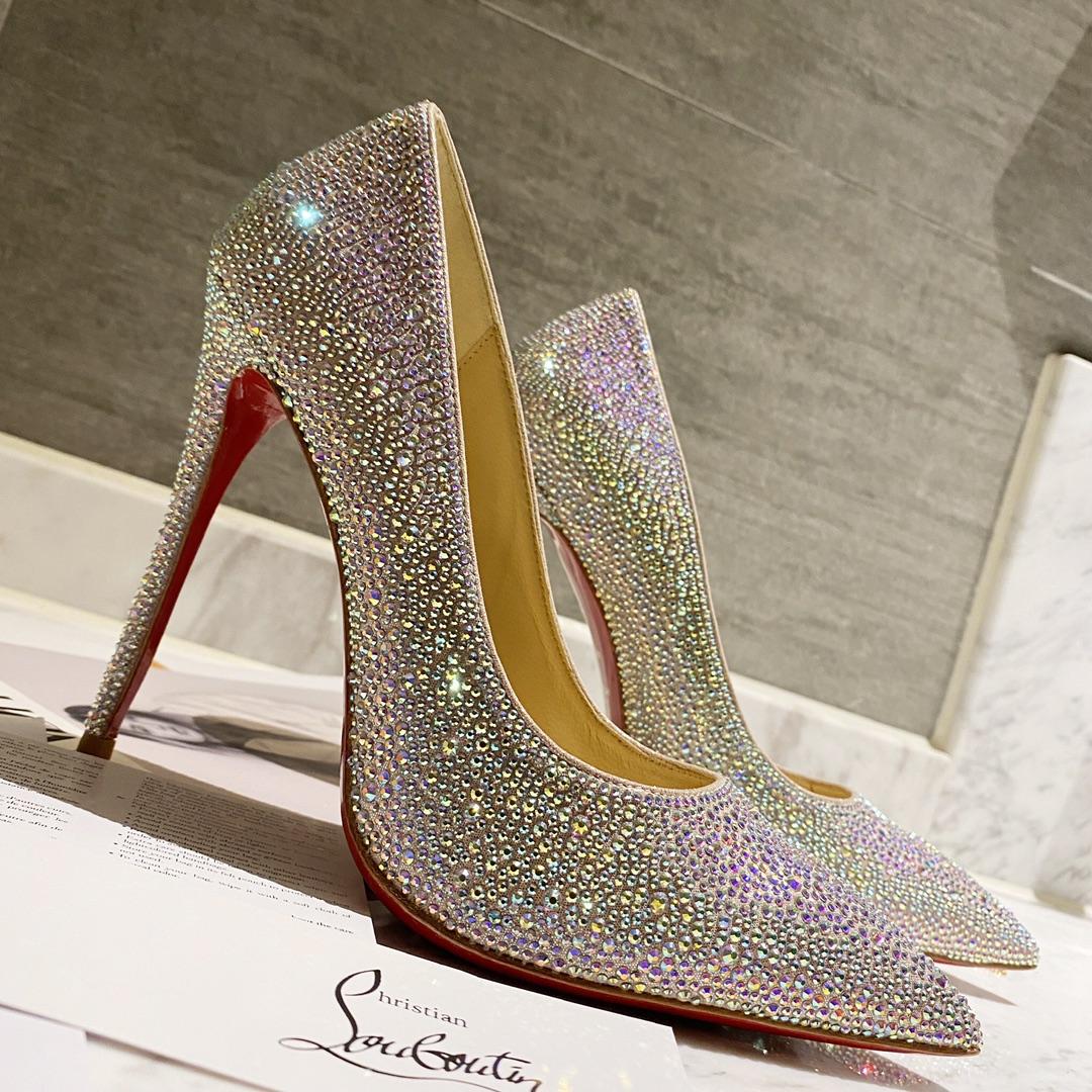 Christian Louboutin Kate Strass 100 mm Pumps - DopestKickz
