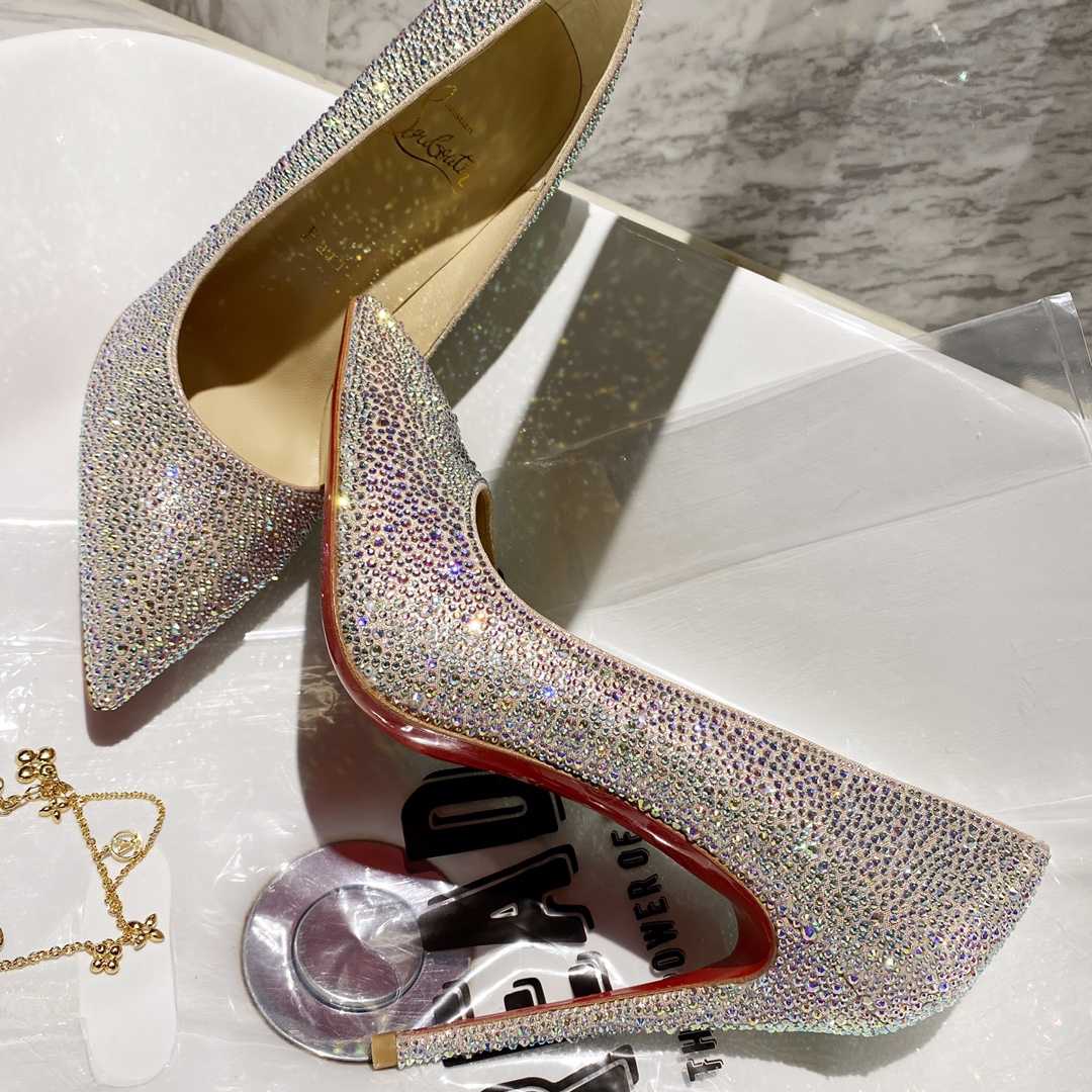 Christian Louboutin Kate Strass 100 mm Pumps - DopestKickz