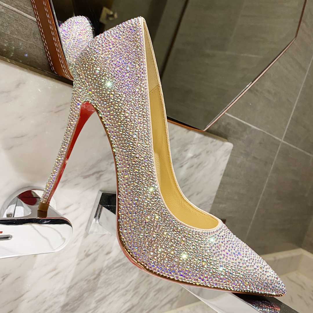 Christian Louboutin Kate Strass 100 mm Pumps - DopestKickz