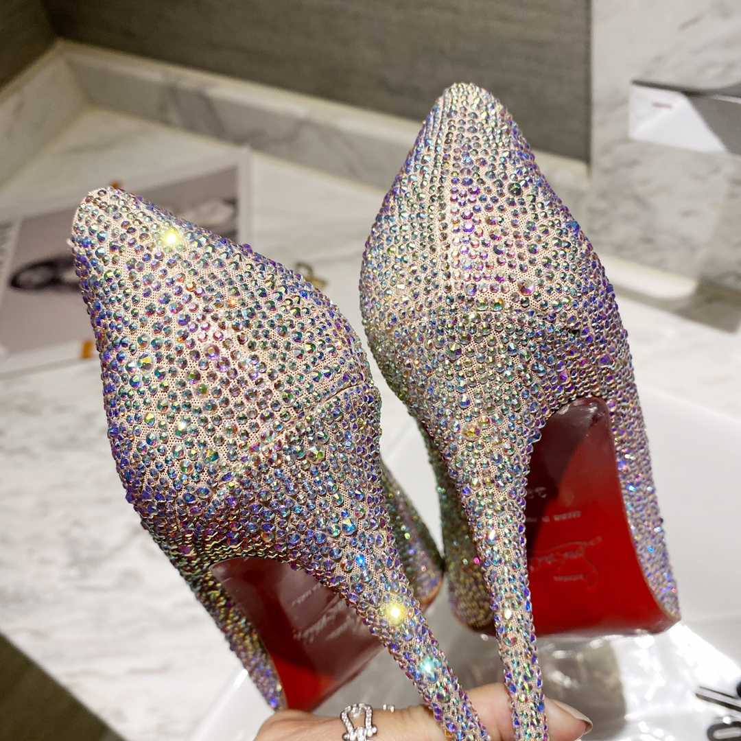 Christian Louboutin Kate Strass 100 mm Pumps - DopestKickz