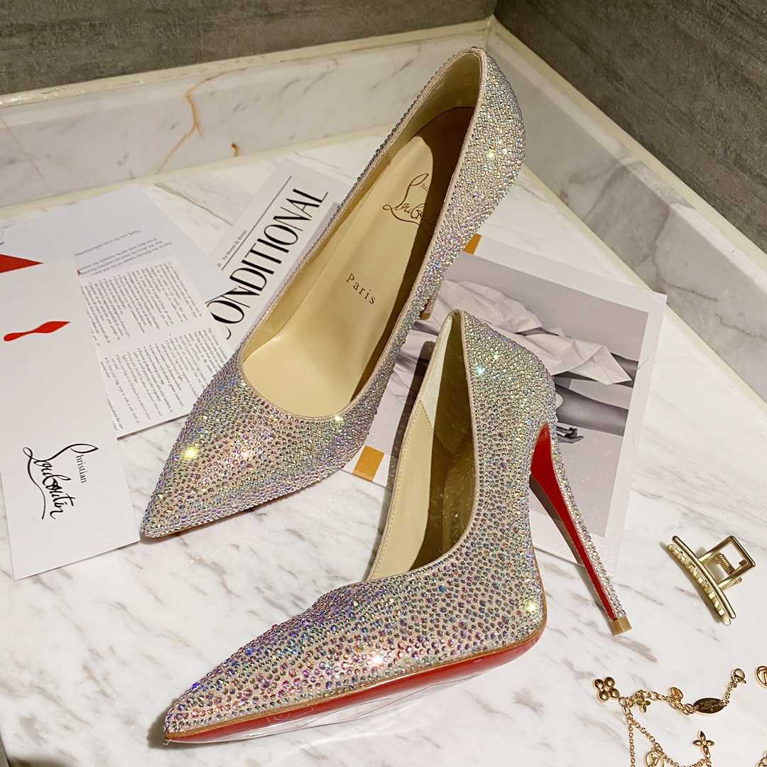 Christian Louboutin Kate Strass 100 mm Pumps - DopestKickz