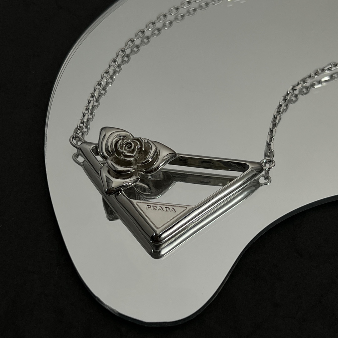 Prada Metal Necklace - DopestKickz