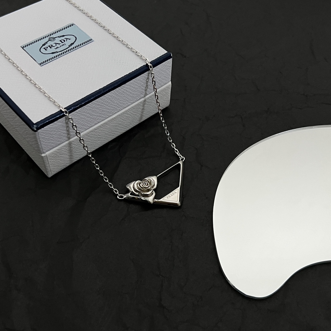 Prada Metal Necklace - DopestKickz