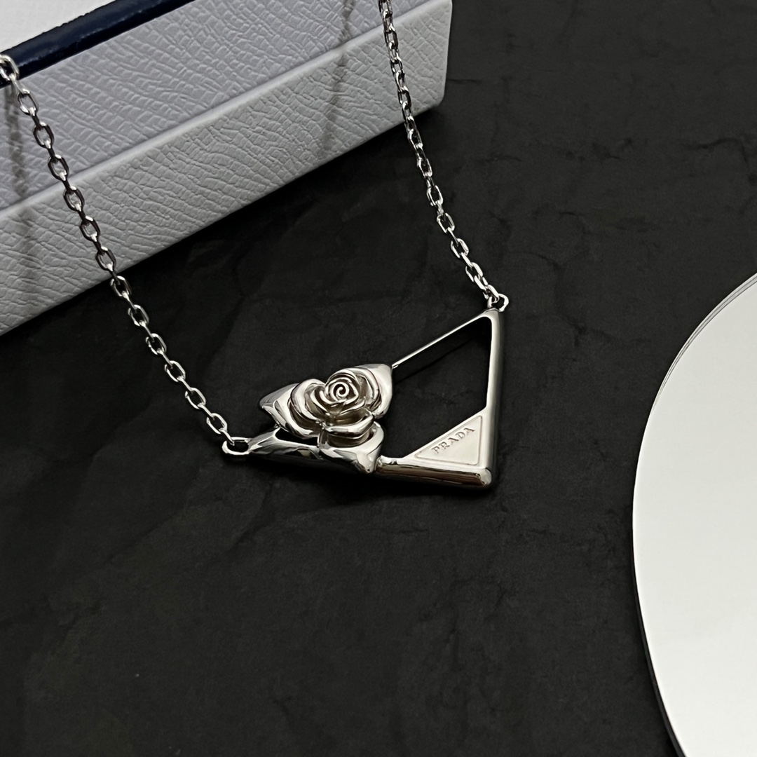 Prada Metal Necklace - DopestKickz